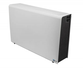 XROOM-100, bez topení, entalpický rekuperátor, bez předehřevu, čidlo CO2 a RH, Bílá barva (RAL9003)